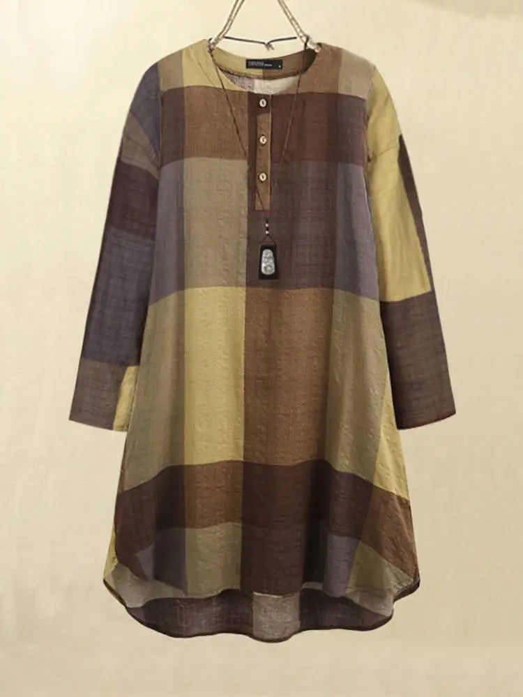 Geneva | Plaided Dress